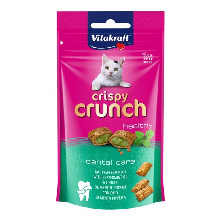 Vitakraft Crispy Crunch τραγανή λιχουδιά με δύοσμο (Dental Care) 60gr