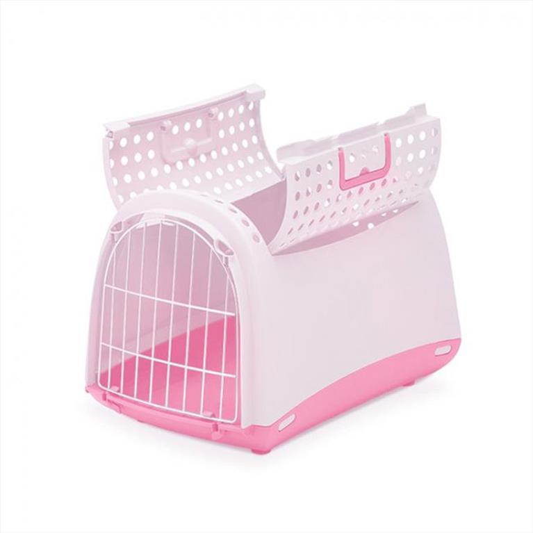 Κλουβί Μεταφοράς Linus Cabrio Ρόζ 50x32x34.5cm
