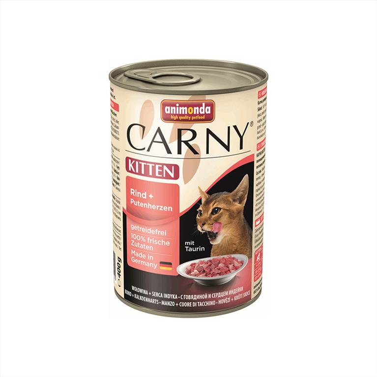 CARNY Kitten με Βοδινό και Γαλοπούλα 400gr