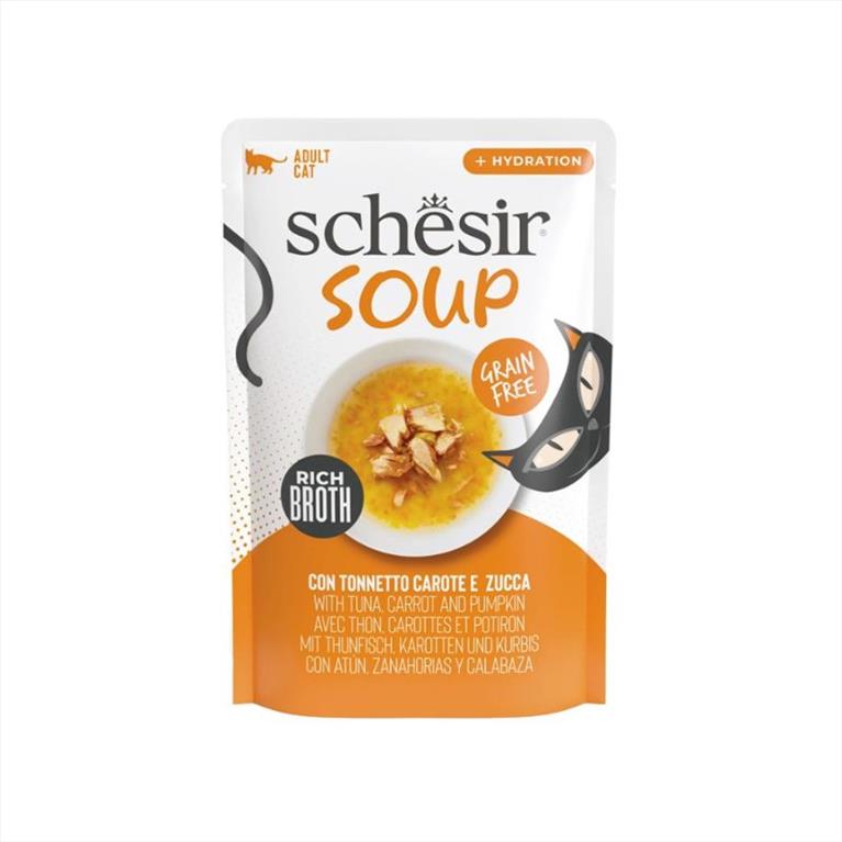 Schesir Cat Soup με Τόνο και Κολοκύθα 40gr