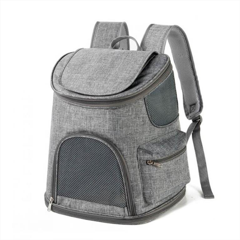 Backpack μεταφοράς για γάτες Γκρί 40x36x28cm