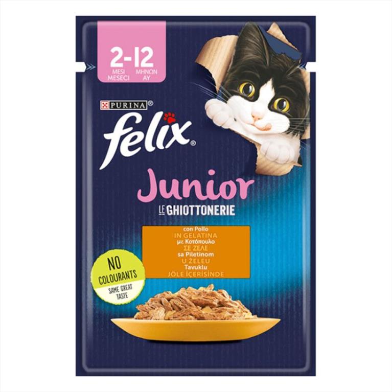 Felix Agail Junior με Κοτόπουλο σε Ζελέ 85gr