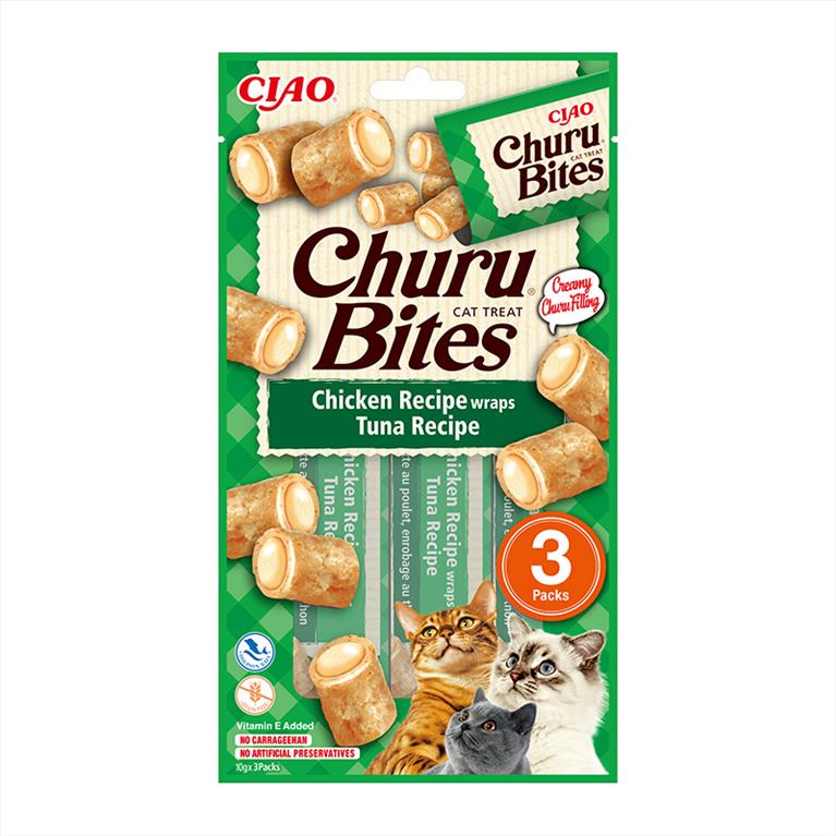Churu Bites Λιχουδιά Γάτας με Τόνο & Κοτόπουλο 3χ10gr