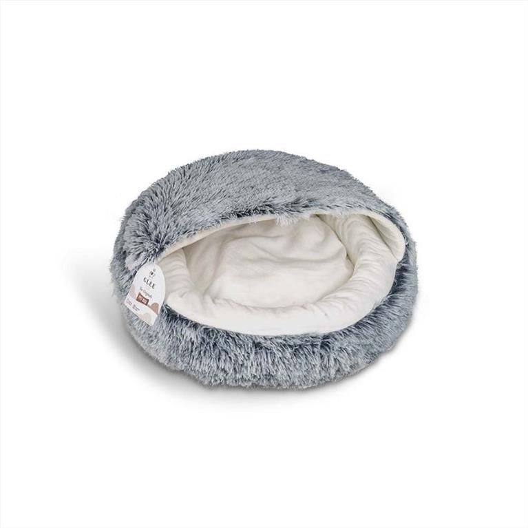 GLEE Κρεβάτι Γάτας Φωλιά Στρογγυλό Γκρί 50x18cm