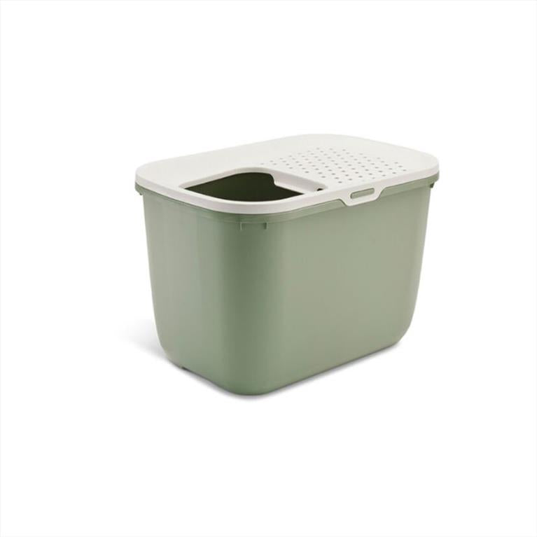 Savic Κλειστή Τουαλέτα Γάτας Hop In Λευκό/Μέντα 58,5x39x39,5cm