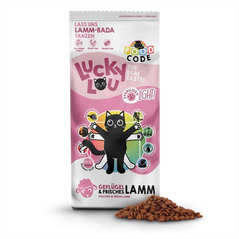 Lucky Lou Food Code Adult Light Sterilized Πουλερικά & Φρέσκο Αρνί 3kg