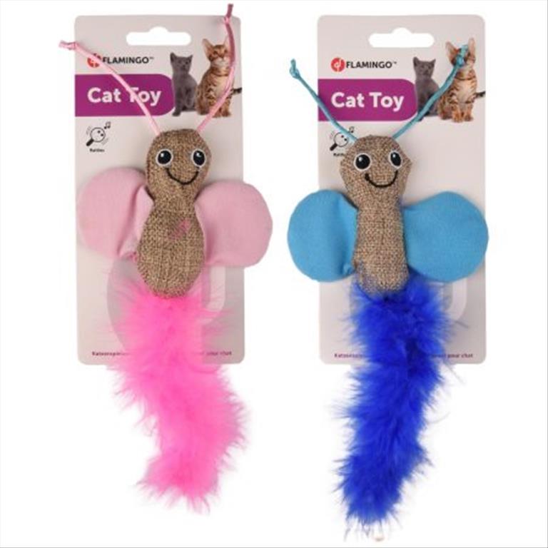 FLAMINGO Παιχνίδι Γάτας Πεταλούδα με Rattle Ring