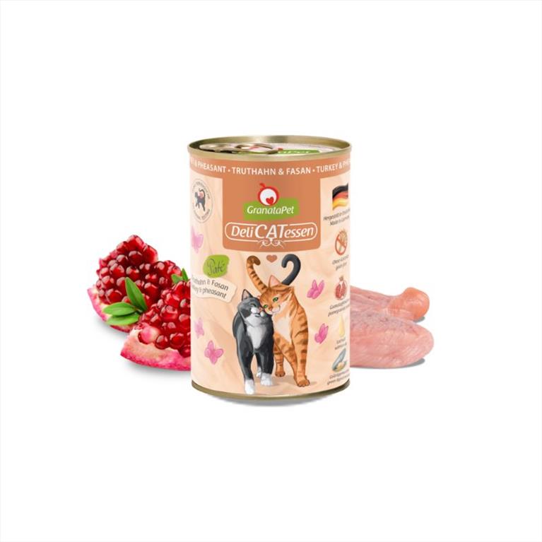 GranataPet Delicatessen Pur Πατέ με Γαλοπούλα και Φασιανό 400gr