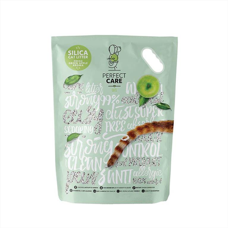 Perfect Care Silica Litter Πράσινο Μήλο 5.8L