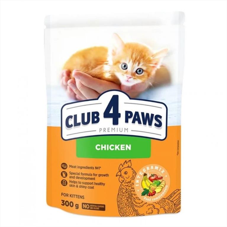 Club 4 Paws Kitten με Κοτόπουλο 300gr