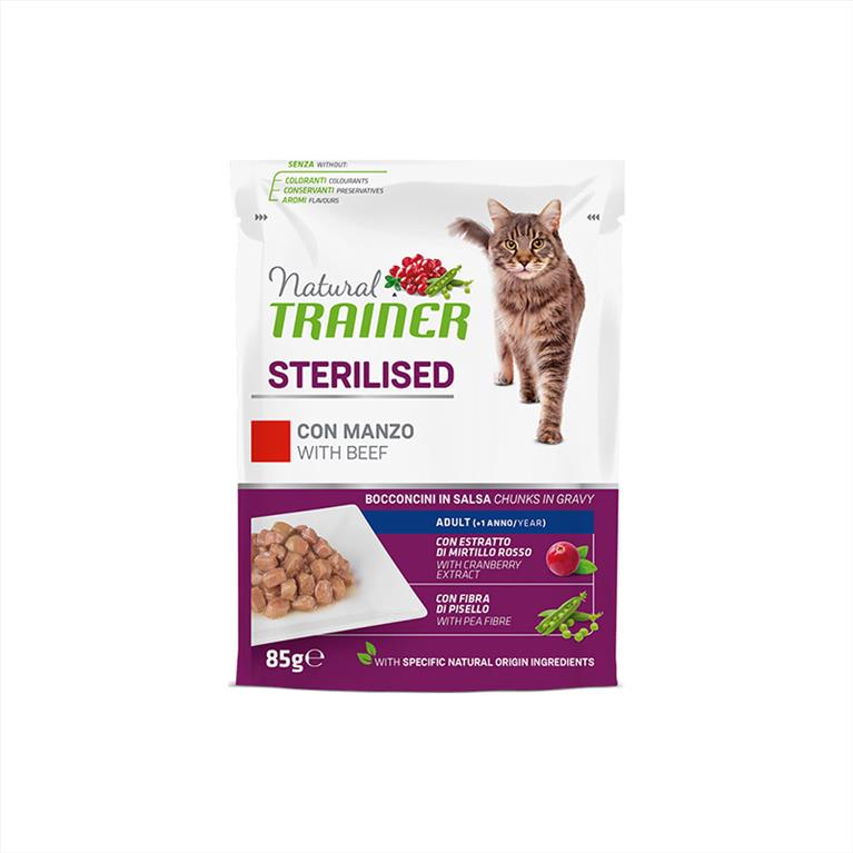 Natural Trainer Sterilized Βοδινό 85gr