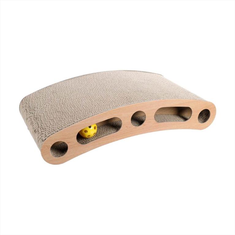 Flamingo Ονυχοδρόμιο από ξύλο και χαρτόνι με Catinip 41x22x9cm