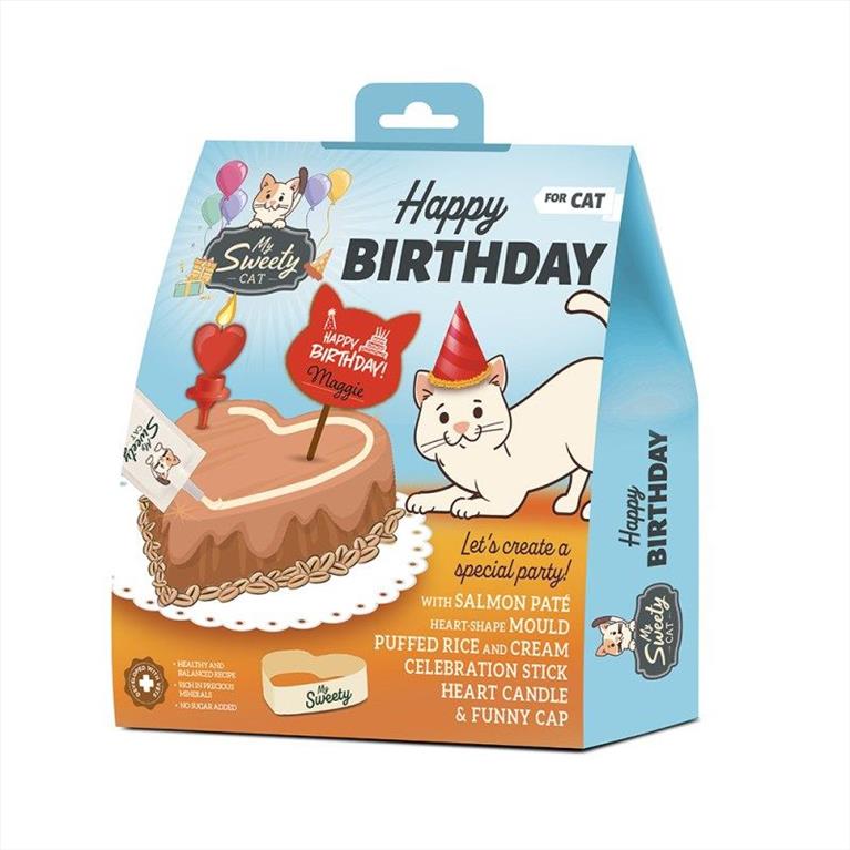 Happy Birthday Kit γενεθλίων για γάτες