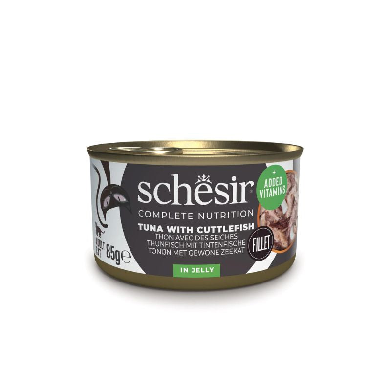 Schesir Cat Complete and Balanced Jelly με Τόνο και Σουπιά 85gr