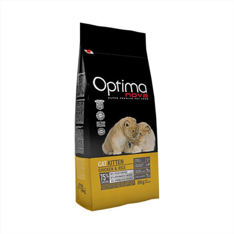 Optimanova Kitten με Κοτόπουλο και Ρύζι 2kg