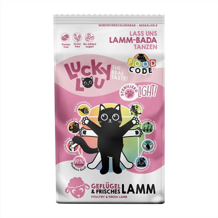 Lucky Lou Food Code Adult Light Sterilized Πουλερικά & Φρέσκο Αρνί 1.70kg