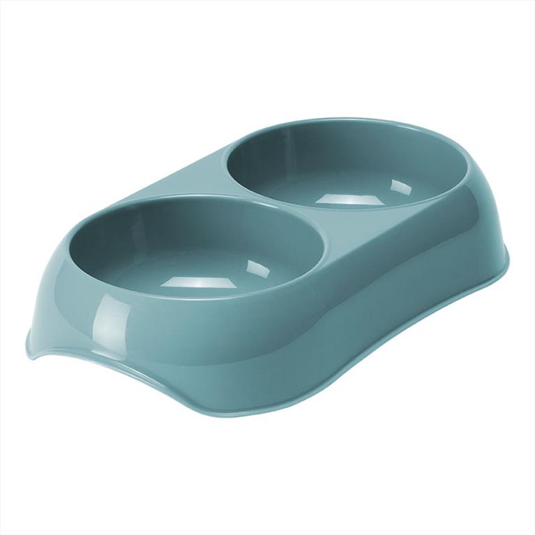 Διπλό Μπολ Γεύματος Πλαστικό Γαλάζιο 2x200ml