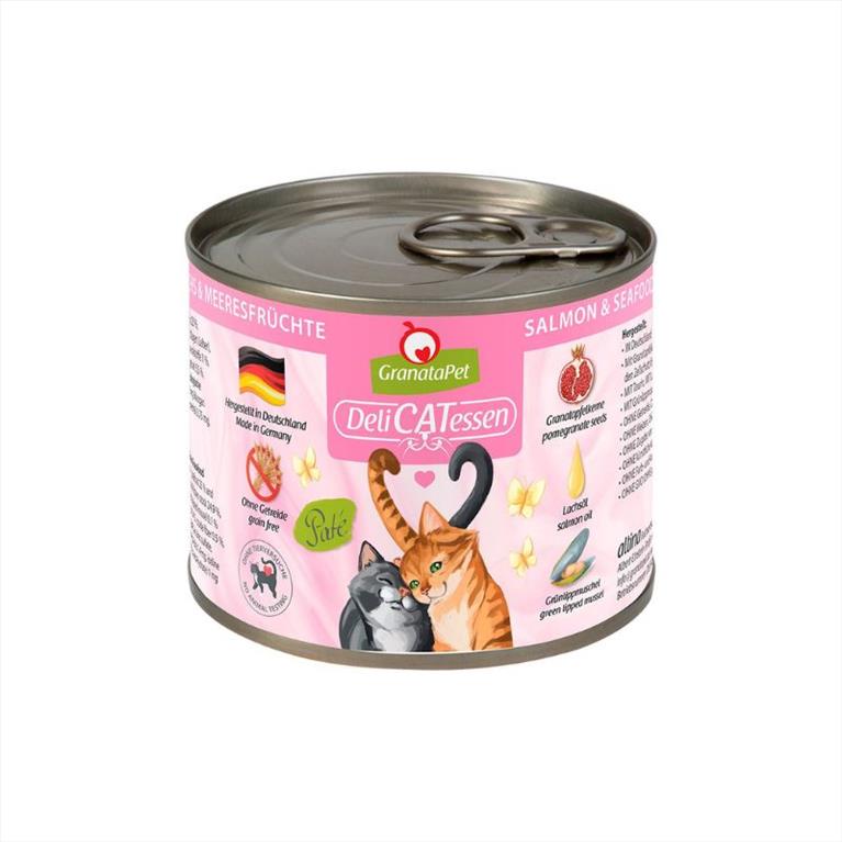 GranataPet Delicatessen Πατέ με Σολομό και Θαλασσινά 200gr