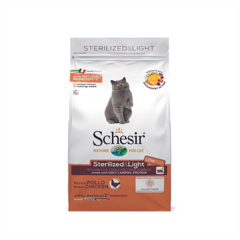 Schesir Sterilized & Light με Κοτόπουλο 1,5kg