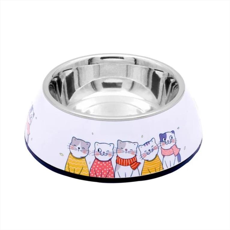 Diva Happy Cats Ανοξείδωτο Μπολ Γάτας 17cm