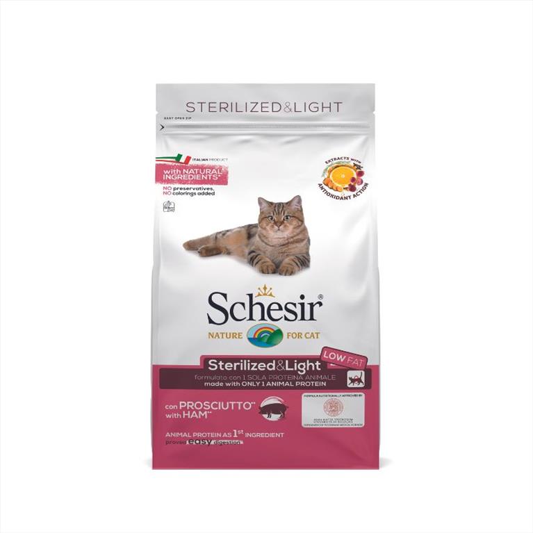 Schesir Sterilized & Light με Προσούτο 1,5kg