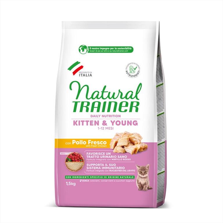Νatural Trainer Kitten με Κοτόπουλο 1.5kg
