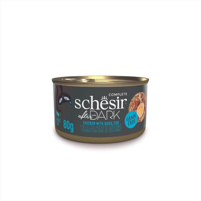 Schesir Cat After Dark Wholefood Κοτόπουλο με Αυγό Ορτυκιού 80gr