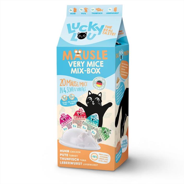 Lucky Lou Λιχουδιά Γάτας Mausle Multipack 28gr (20 Τεμ)