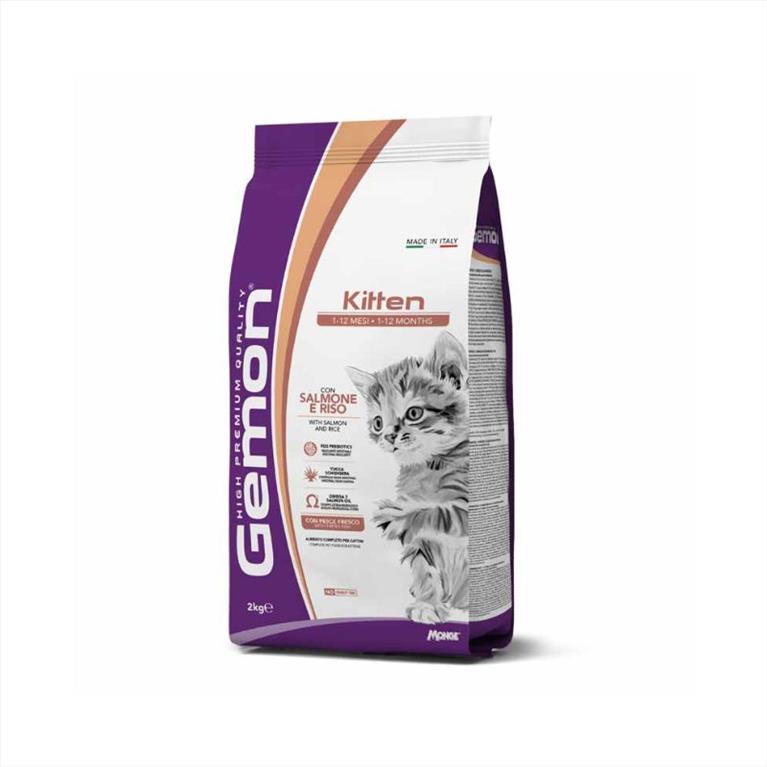 Gemon Kitten με Σολομό και ρύζι 2kg