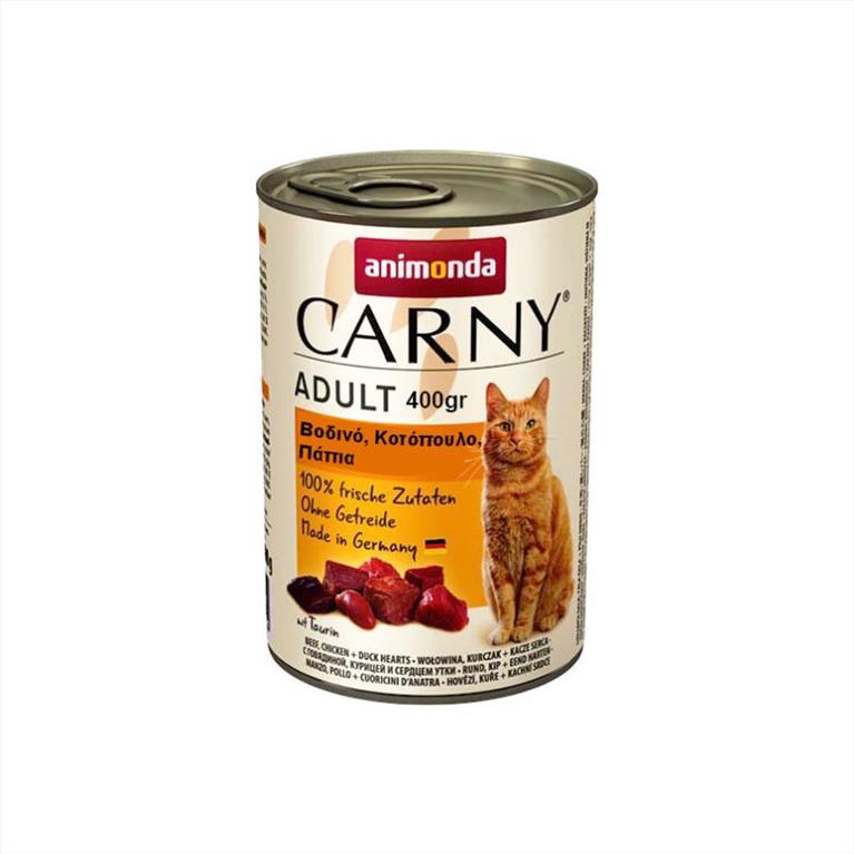 CARNY Adult με Κοτόπουλο, Πάπια και Βοδινό 400gr