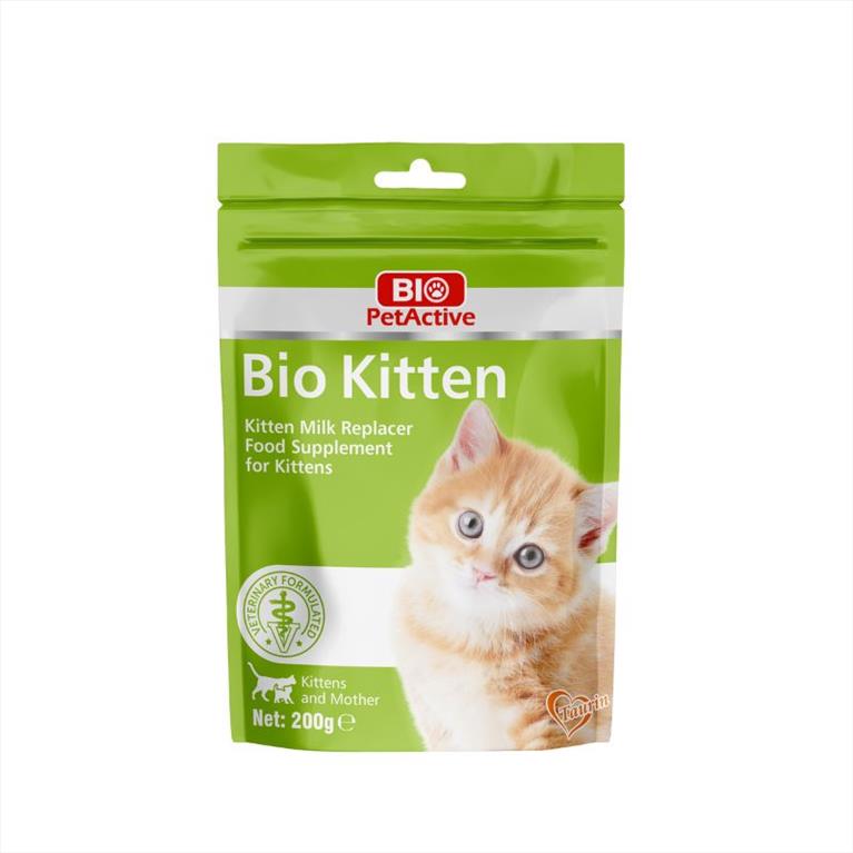 Bio Pet Active Kitten Milk Υποκατάστατο Μητρικού Γάλακτος 200gr
