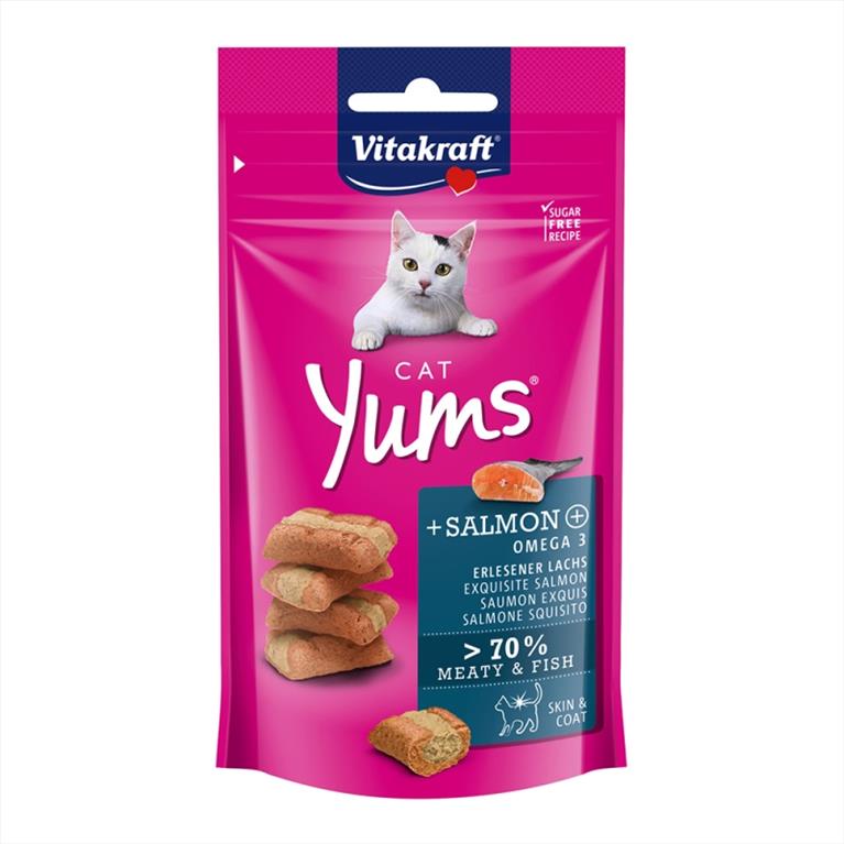Vitakraft Cat Yums Γεµιστές Λιχουδιές µε Σολομό 40gr