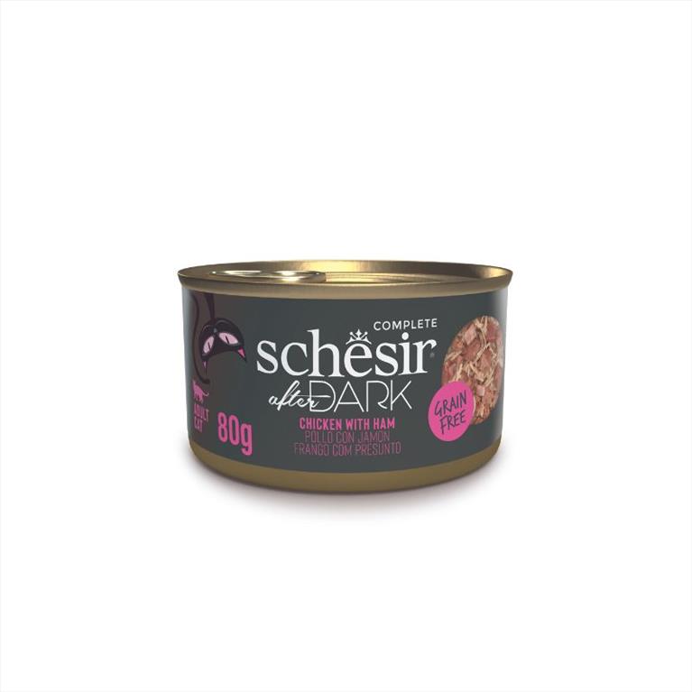 Schesir Cat After Dark Wholefood Κοτόπουλο με Ζαμπόν 80gr