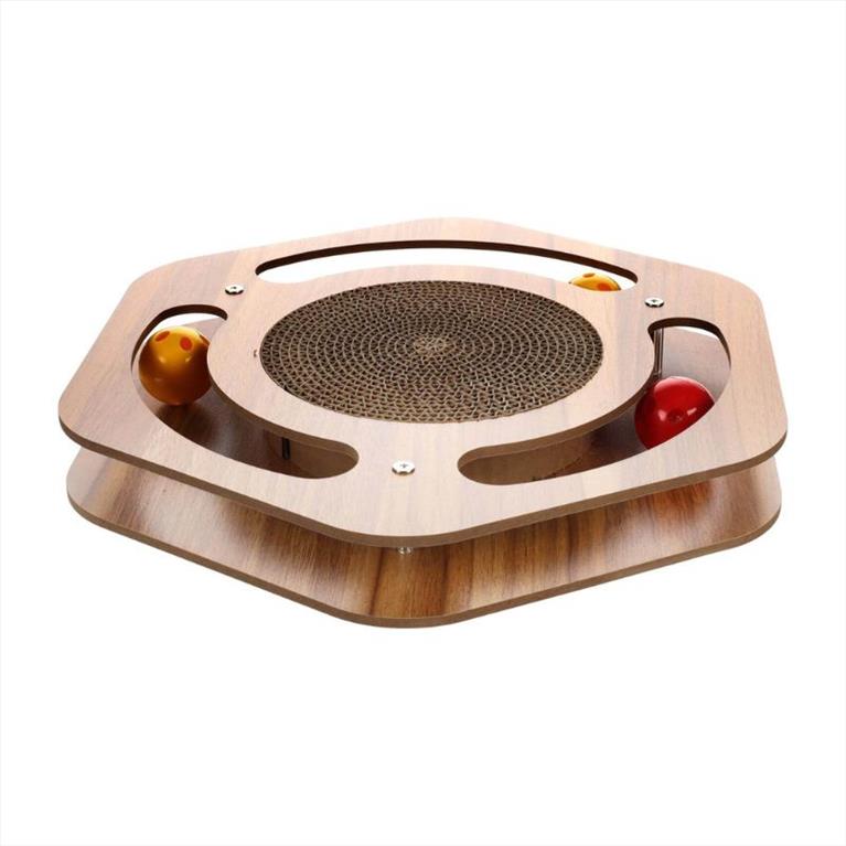 Flamingo Ονυχοδρομιο από ξύλο και χαρτόνι με Catinip 35x31,5x4,5cm