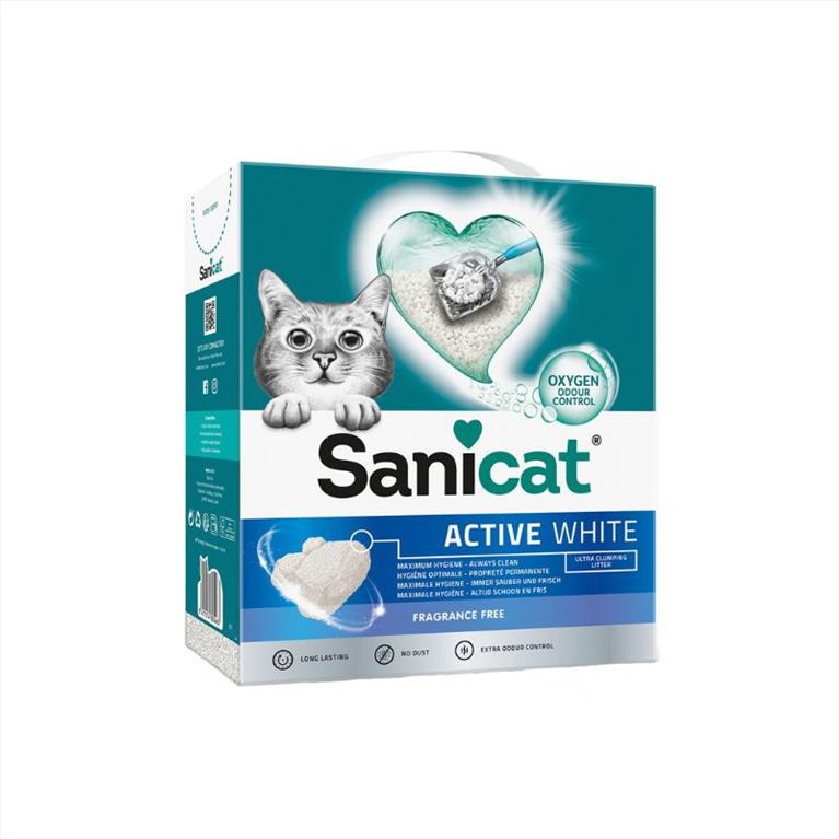Sanicat Active White Ultra Clumping Άμμος Μπετονίτη 6lt