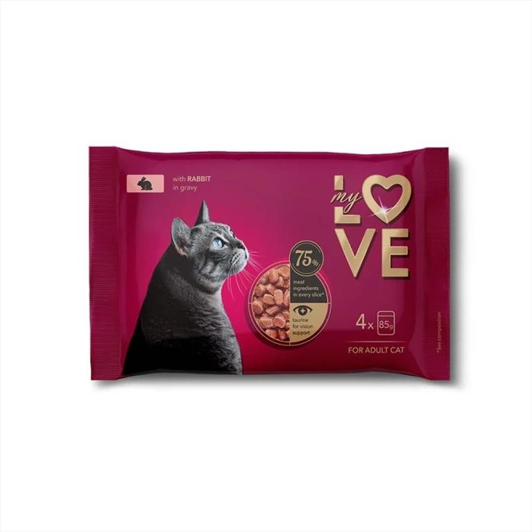 My Love Multipack με Κουνέλι σε σάλτσα 4x85gr