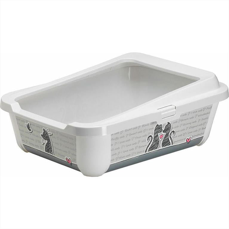 Moderna Ανοιχτή Λεκάνη Γάτας Cats in Love 51x39x19cm