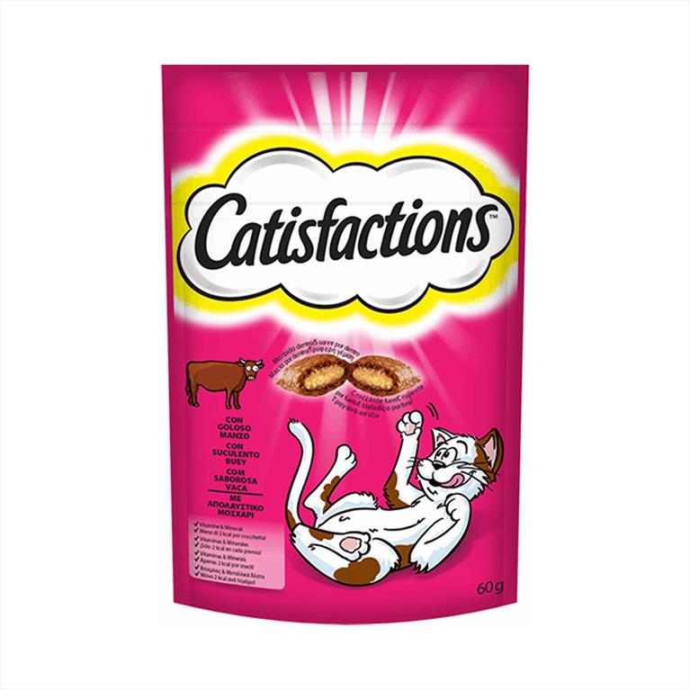 Catisfaction Λιχουδιές Γάτας με Μοσχάρι 60γρ