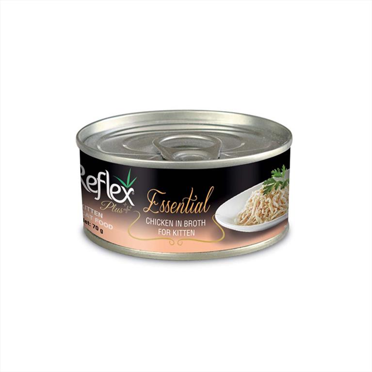Reflex Plus Essential Kitten με Κοτόπουλο σε ζωμό 70gr