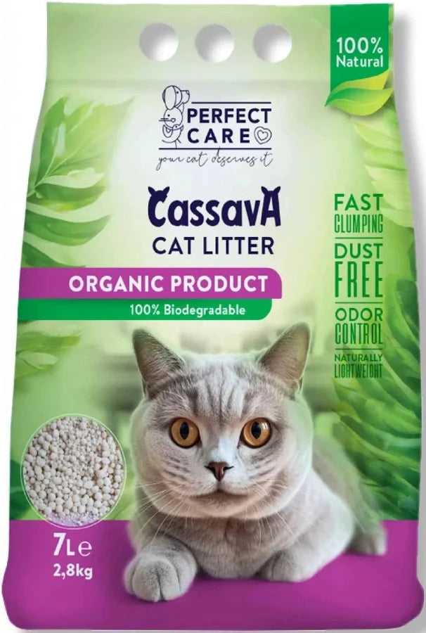 AMBROSIA Light & Sterilized με Γαλοπούλα και Ρέγγα 5kg + Perfect Care Cat Litter Cassava 7L