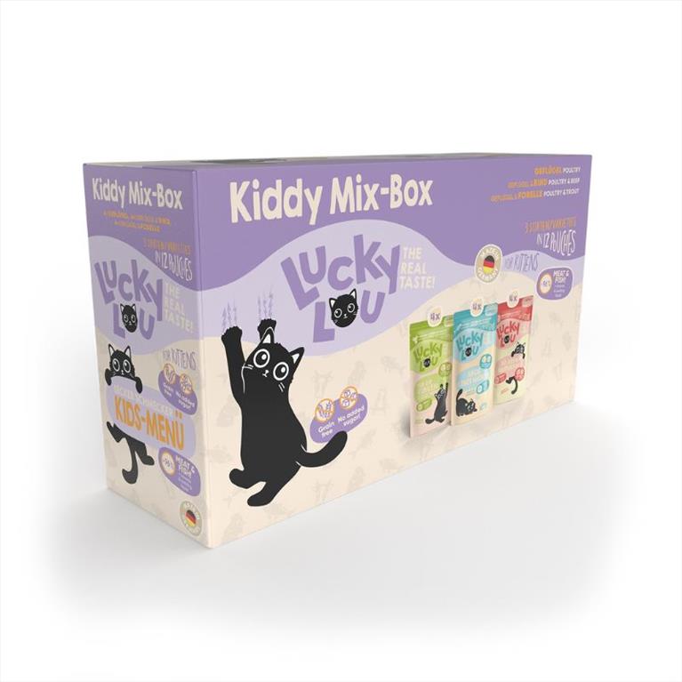 Lucky Lou LifeStage Kitten Mix Box 125gr (6τμχ)