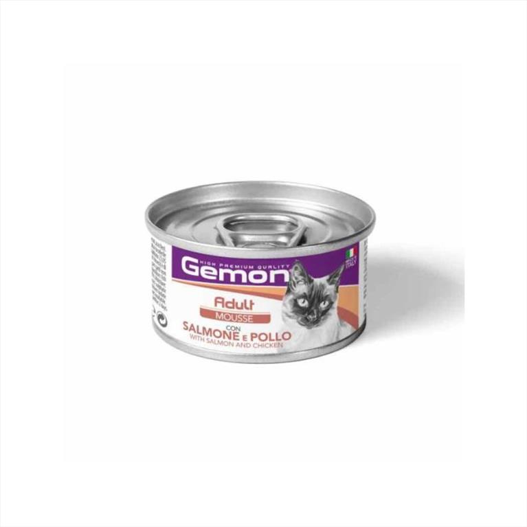 Gemon Cat Mousse Adult με Σολομό και Κοτόπουλο 85gr