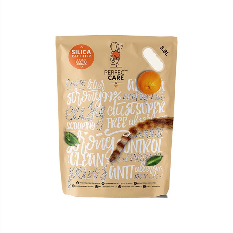 Perfect Care Silica Litter Πορτοκάλι 5.8L