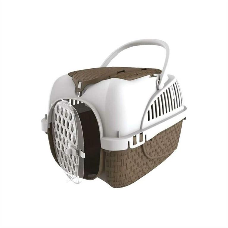 Bama Pet Κλουβί Μεταφοράς Καφέ 52x33x34cm