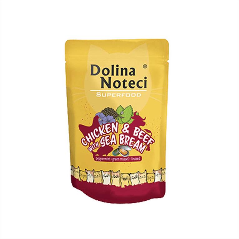 Dolina Noteci Super Food με Κοτόπουλο, Βοδινό και Φαγκρί 85gr