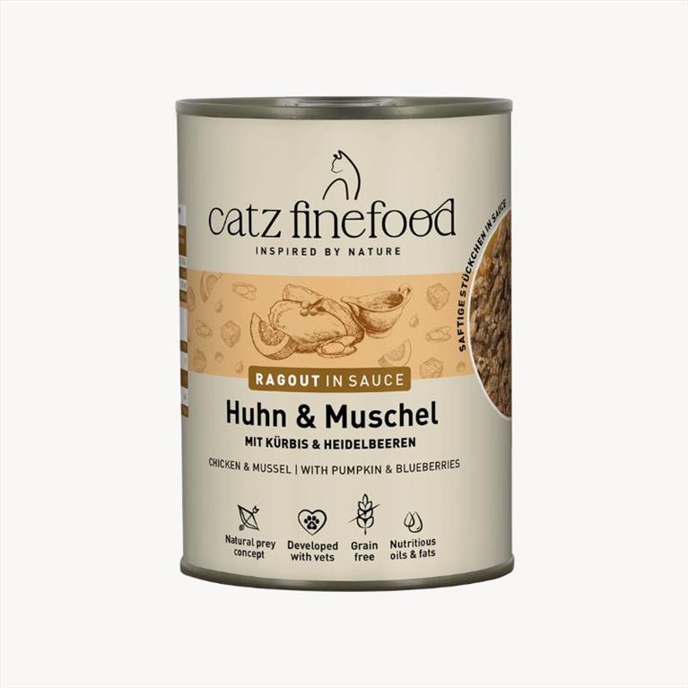 Catz Finefood Ragout με Σάλτσα Κοτόπουλο και Μύδια 380gr