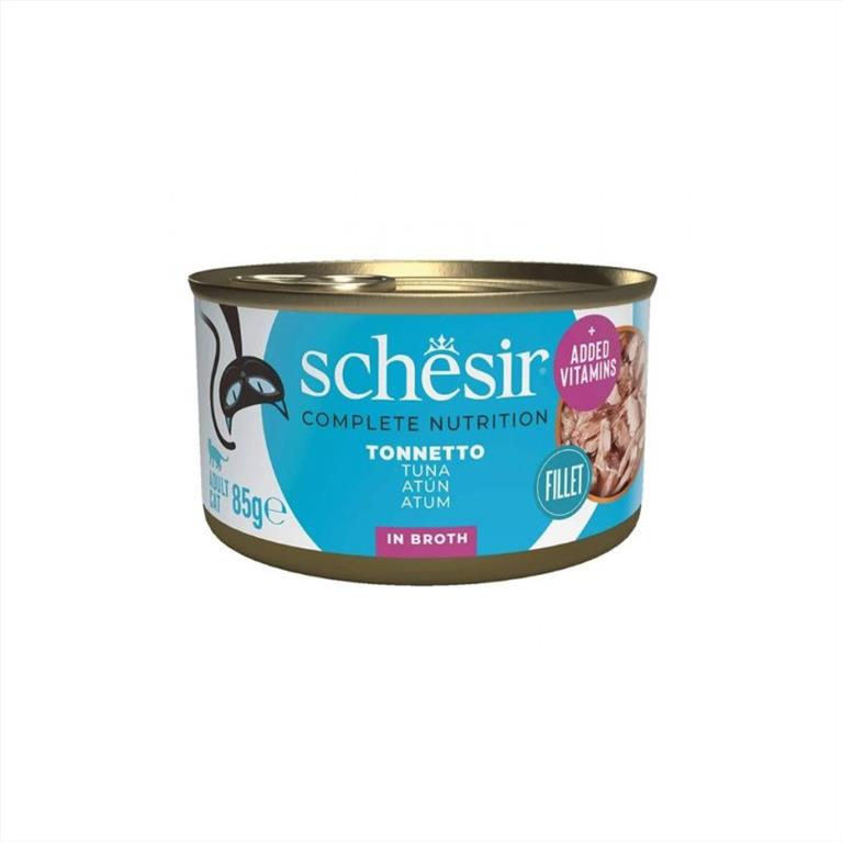Schesir Cat Complete and Balanced Broth Τόνος 85gr