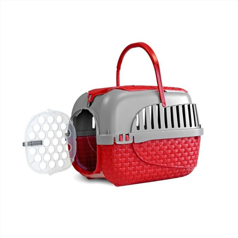 Bama Pet Κλουβί Μεταφοράς Κόκκινο 52x33x34cm