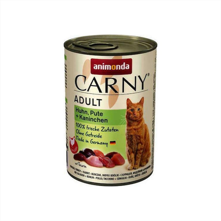 CARNY Adult με Κοτόπουλο, Γαλοπούλα και Κουνέλι 400gr