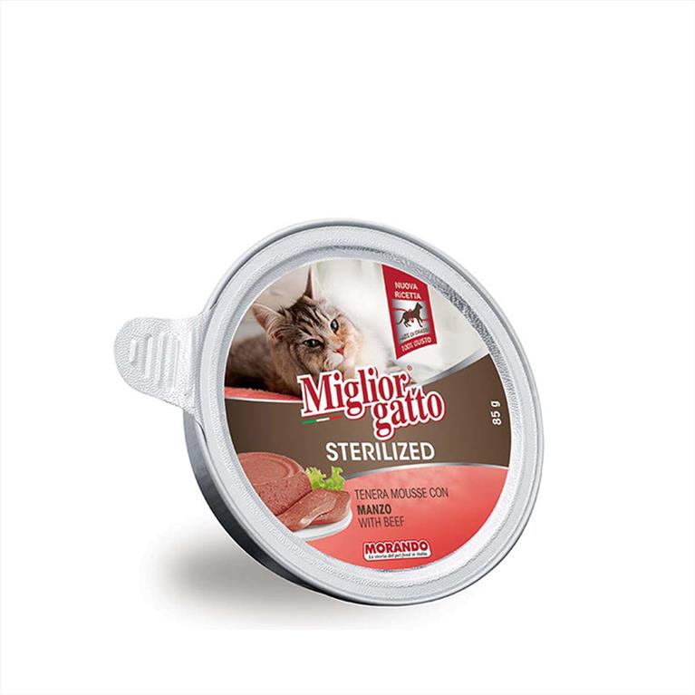 Miglior Gatto Sterilised Mousse Βοδινό 85gr